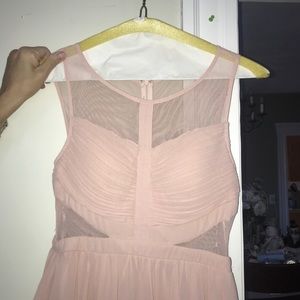 Pale pink prom dress